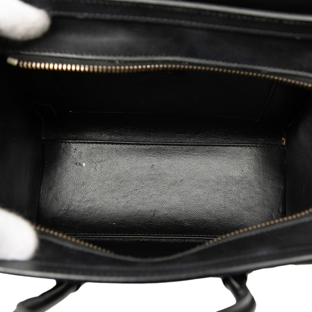 Pre-Loved Celine Nano Tricolor Felt Luggage Tote - Picture 4 of 7